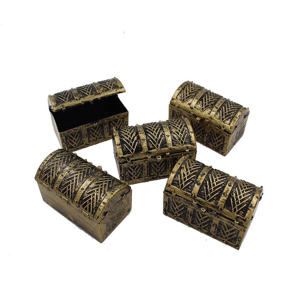 10 stücke Pirate Festival Zubehör Vintage Schmuckstück Party Schatz Brust Schmuck Lagerung Organizer Mini Desktop Kinder