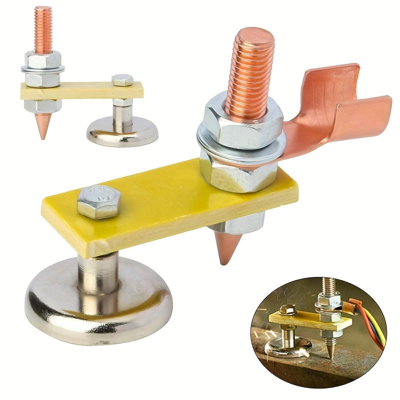 Cabezal magnético para carpintería, abrazadera de tierra magnética, placa de Metal, accesorios de herramientas de soporte de soldadura