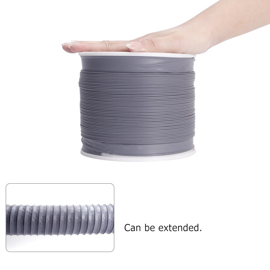 Flexible Rohrleitungen Schlauch Aluminium Komprimiert Rohr Luft Frisch System Belüftung Rohr für Inline Kanal Fan Auspuff Extractor Haushalt