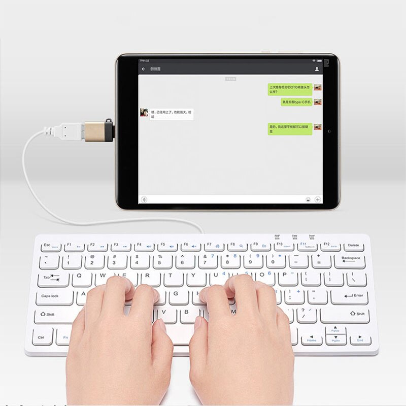 Adaptateur USB-C Mâle Vers USB-A Femelle - OTG - Nylon - Neuf