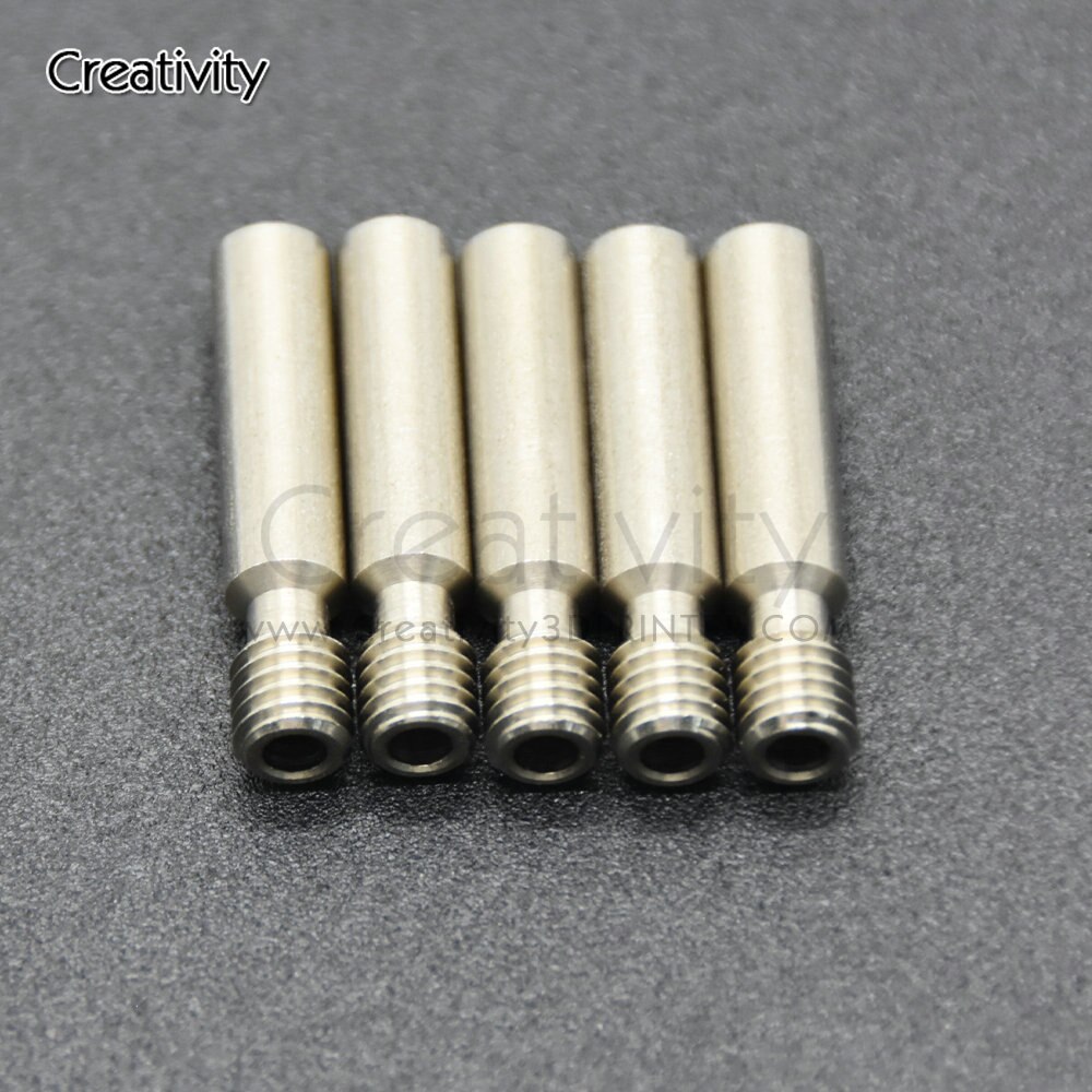 Creativity MK8 Heatbreak All Metal Heat Break 1.75mm Throat PTFE M6 Length 30mm for Makerbot 3D Printer Extruder Hotend