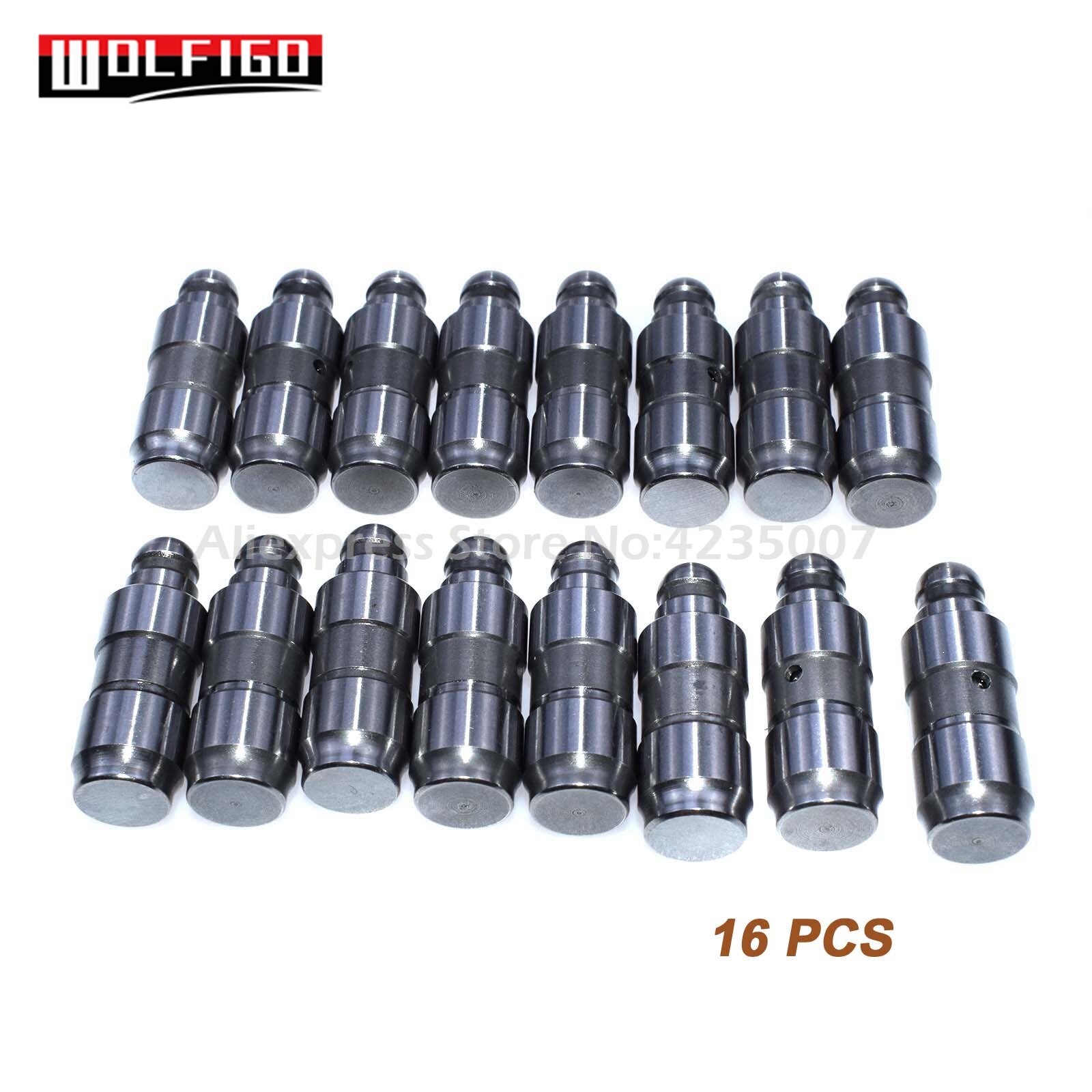 WOLFIGO-elevador de válvula hidráulica, compatible con CHEVROLET OPEL Astra VAUXHALL 90529534,90542632,640007, 640013, 640066: Plata