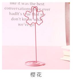 10 stuks/set memo naamkaarthouder cartoon flamingo vogelvormige fotohouder standaard plaats papier menu clips houders voor feest: 10 stuks f