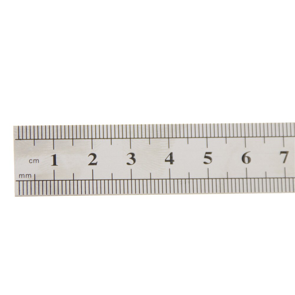 2 Pcs 15cm 6 Inch Stainless Steel Metal Straight Ruler Precision Double Sided Learning Office Stationery Drafting Supplies