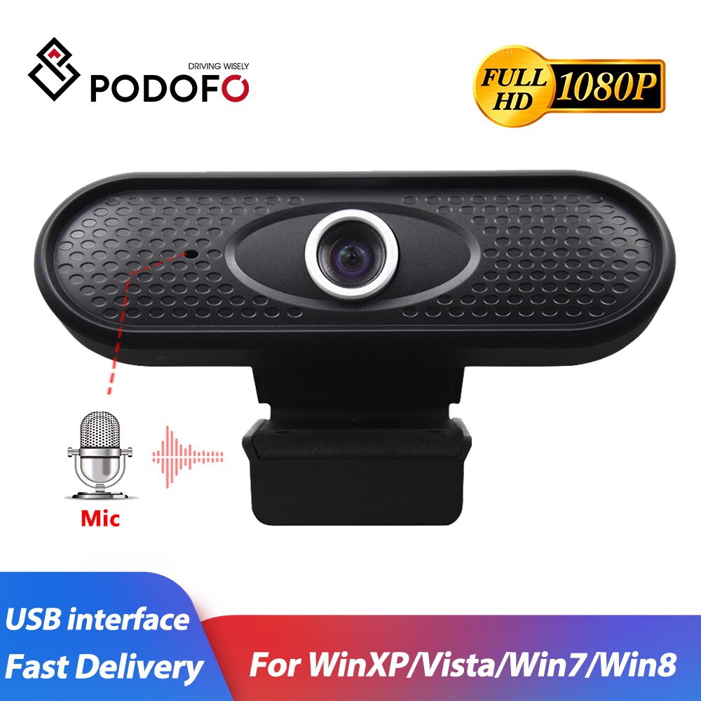 Podofo Webcam 1080P HD Web Camera with Built in HD Grandado