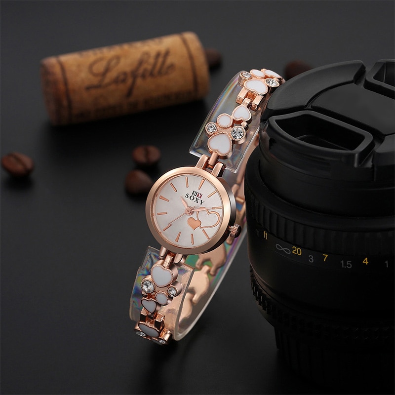 SOXY femmes de luxe Top montre nouvelle montre-Bracelet à Quartz femmes Bracelet montres dames horloge relogio feminino