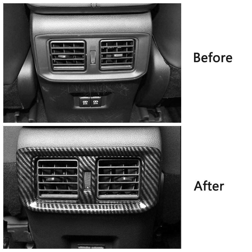 For Toyota Rav 4 Rav4 5 Gen Carbon Fiber Printed ABS Interior Moulding Center Console Dashboard Modify Decoration