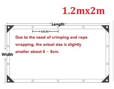 Newly Thicken 0.3mm Clear Transparency Waterproof Tarpaulin Outdoor Garden Truck Highly PVC Rainproof Tarp Cloth Curtain: 0.3mm 1.2mX2m