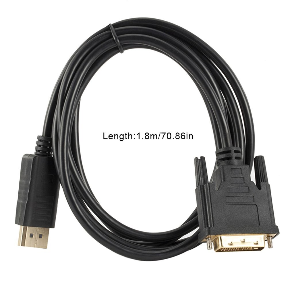 Dp Naar Dvi Adapter Kabel Displayport Naar Dvi 24 + 1 1.8 Meter 1080P Meerdere Schermen Display Functie Onleny
