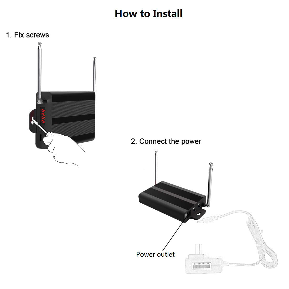 Byhubyeng Signal Extender Verstärker Repeater für drahtlose Anrufe Paging-System Hotel Restaurant Service Zustand