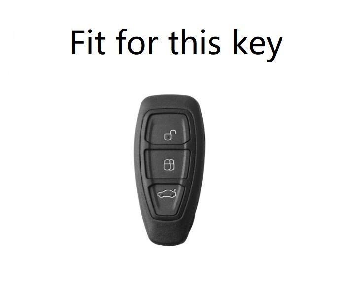 Funda de llave inteligente de coche, cubierta de fibra de carbono ABS para Ford Focus 3 4 Mondeo Ecosport Kuga Focus ST, llave remota inteligente de coche, nueva
