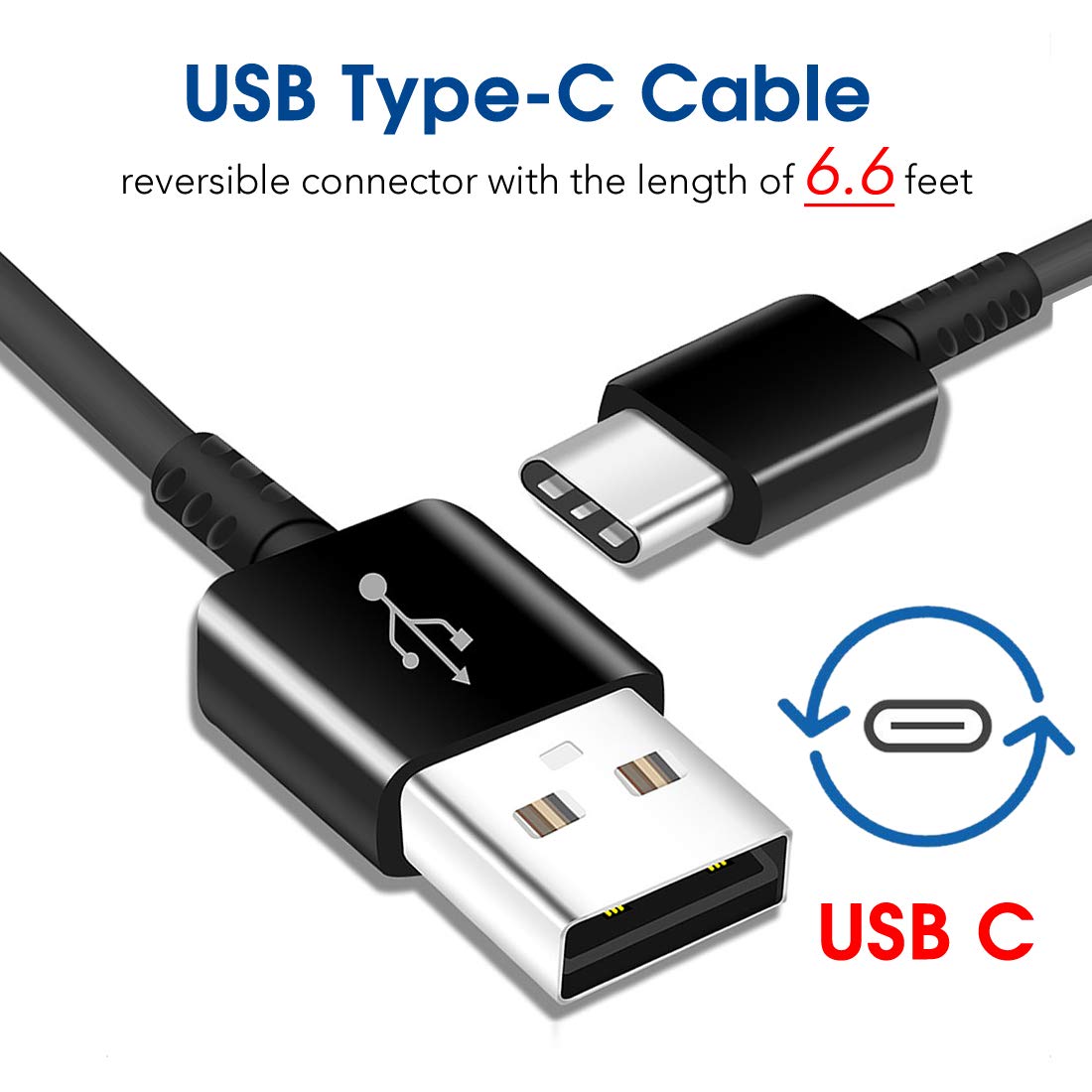 Quick Charging For Samsung Galaxy S20 S10 S9 S8 Plus Note 8 9 10 LG G5 G6 G7 V20 V30 ThinQ Plus Fast Charger USB Type C Cable