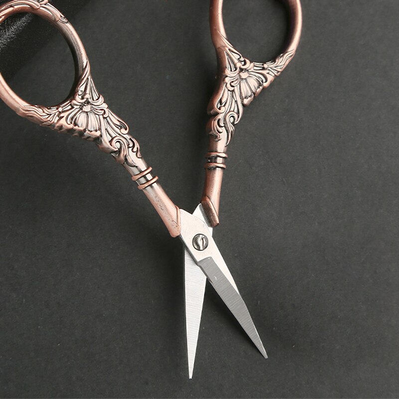 SHWAKK 1PCS Embroidery Scissors Multicolor Antique Thread Cutter Retro Scissor Stainless Steel Suitable for Fabric