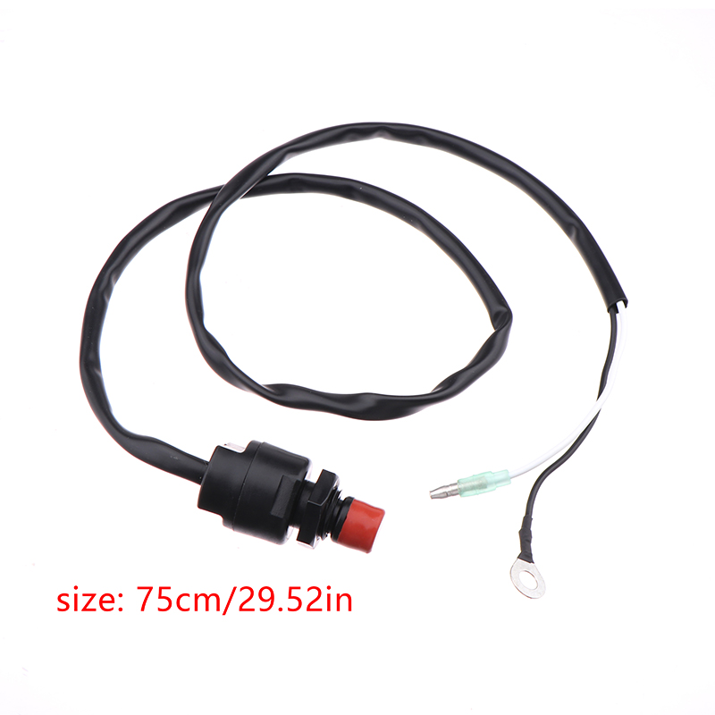 1PC Universal Boat Outboard Engine Motor Start Kill Switch Keyless Push Button Applicable For Ships: Default Title