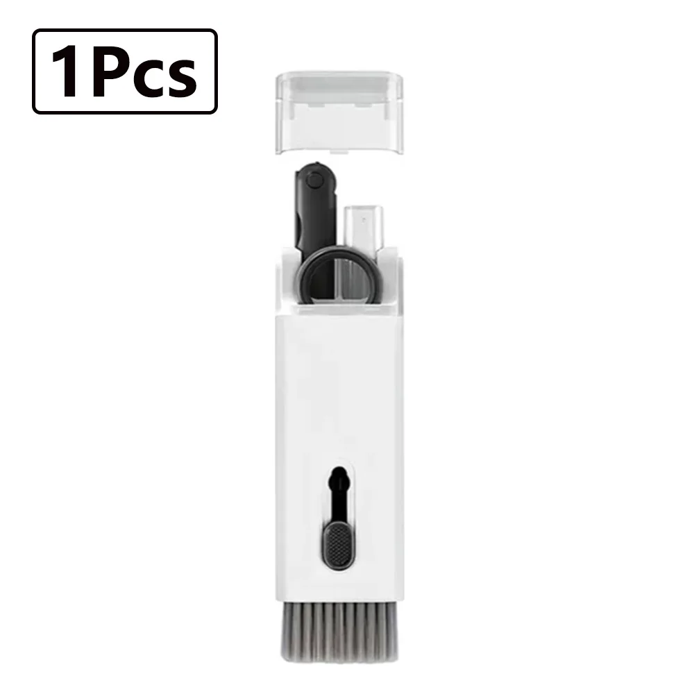 7-in-1 Keyboard Cleaning Kits Airpods Cleaner Headset Cleaner Pen Laptop Screen Cleaning Bluetooth Earphones Cleaning Kit: Orange