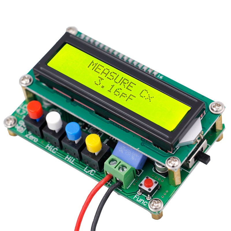 Lc100-Medidor de capacitancia Digital LCD de alta inductancia, probador de frecuencia 1Pf-100Mf