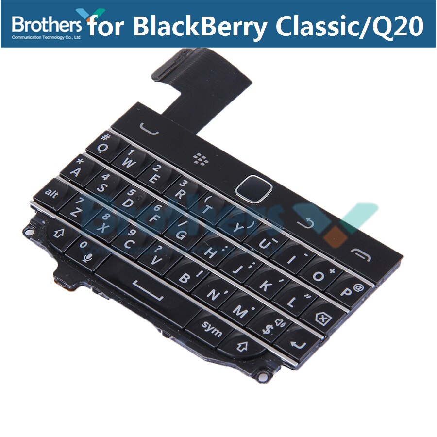 Toetsenbord Voor Blackberry Klassieke Q20 Toetsenbord Button Flex Kabel Voor Blackberry Q20 Telefoon Reparatie Onderdelen Zwart Wit Originele Gebruikt: Black
