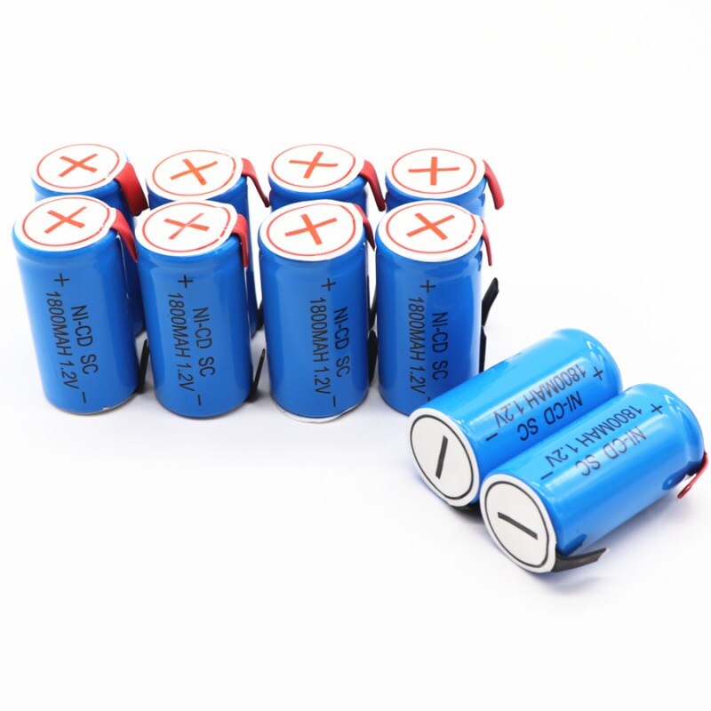 SC 1800mAh SC battery subc battery rechargeable battery replacement 1.2V accumulator 1800 mAh power bank