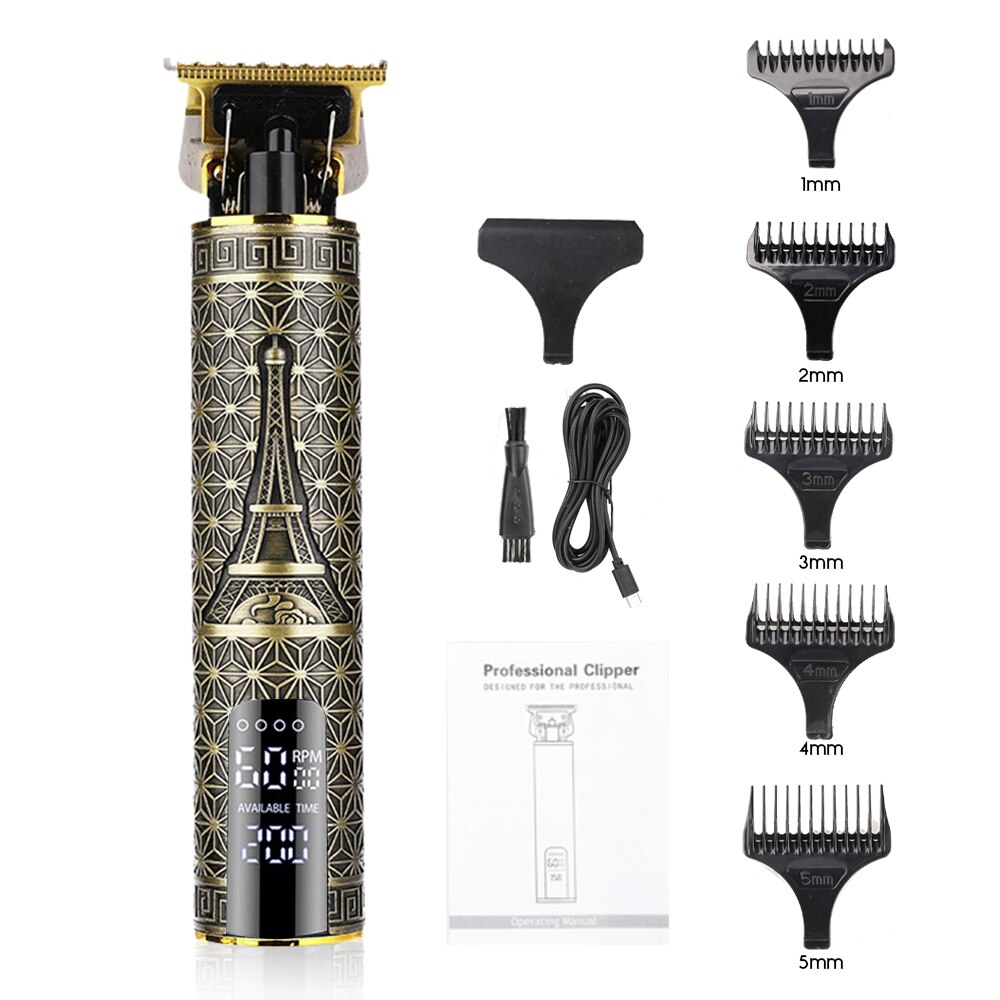 Lcd Mannen Tondeuse Clipper Professionele Kapper Tondeuse Scheerapparaat Tondeuse 0Mm Kapper Tondeuse Haar Snijmachine Maaier: Hair Trimmer13