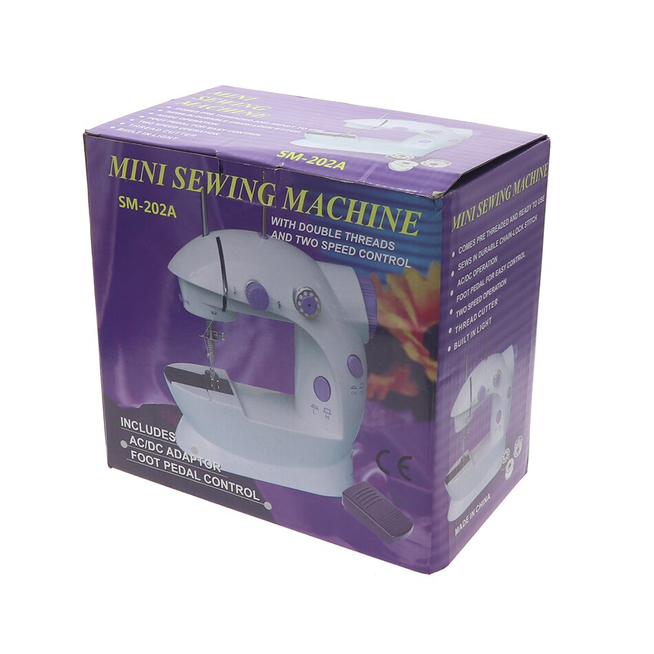 Mini portable manual electric mini sewing machine sewing needle 110 / 220V speed sewing needle set