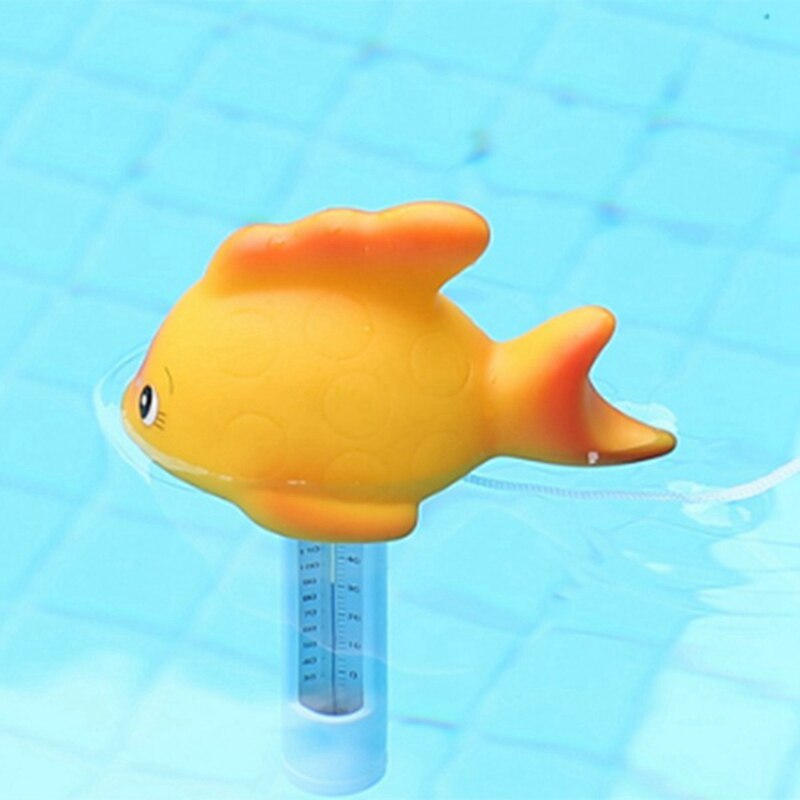 Floating Swimming Pool Thermometer,Water Thermometer with String,Pond Thermometer Easy Read,Animal Floating Thermometer