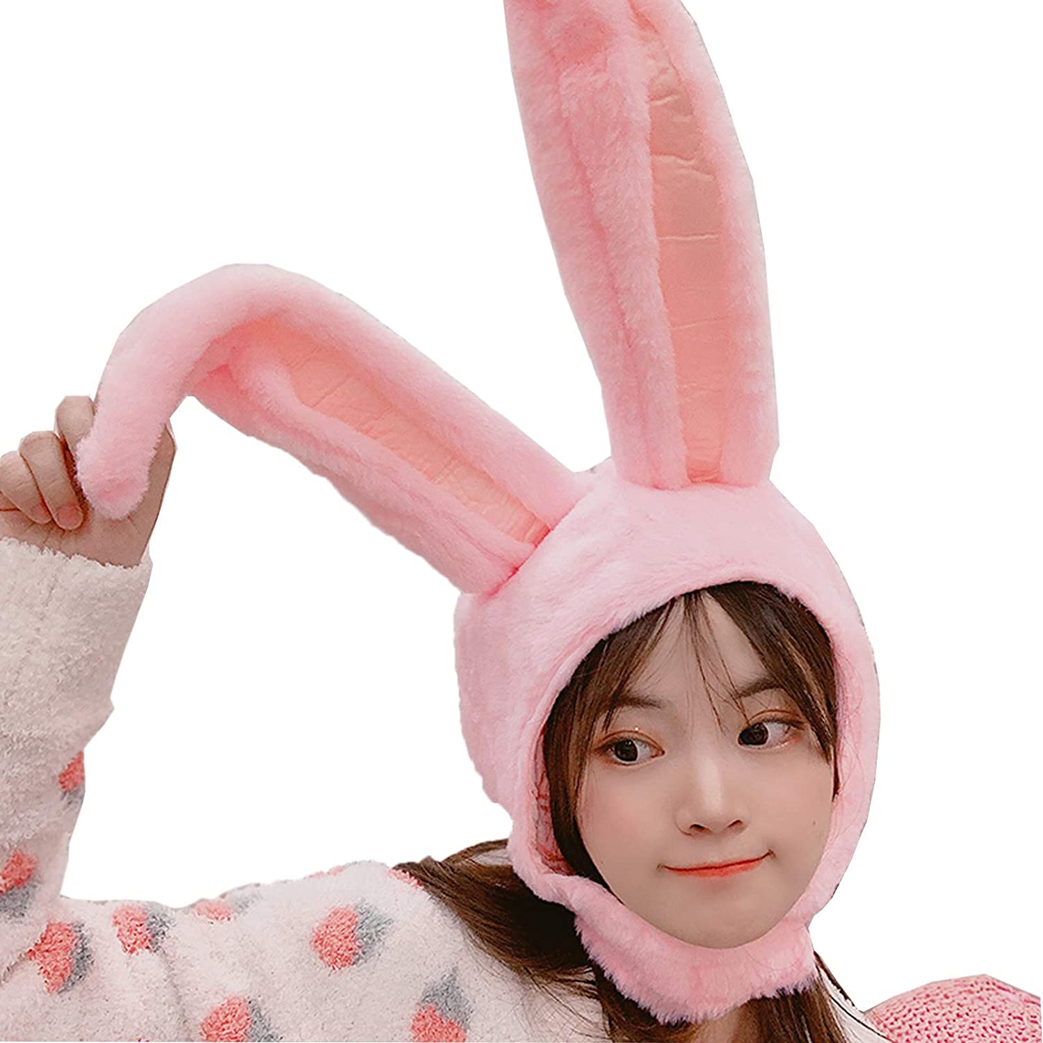 Black Easter Bunny Hat Cute Rabbit Ears Costume Funny Party Favors Hats Easter Decorations Bonnet Warm: 3