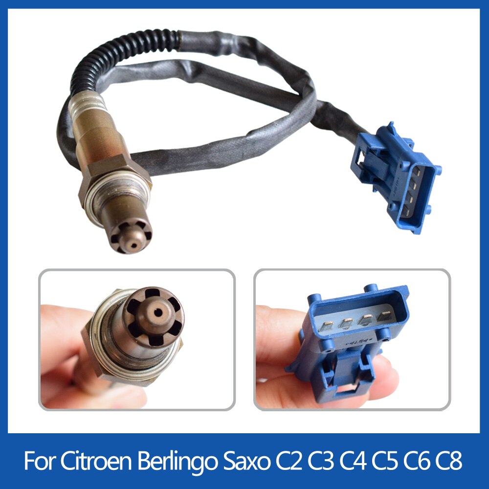 For Citroen C2 C3 C4 C5 C6 C8 Peugeot 206 207 306 307 0258006185 96368765 9636968380 Air Fuel Ratio Oxygen O2 Lambda Sensor
