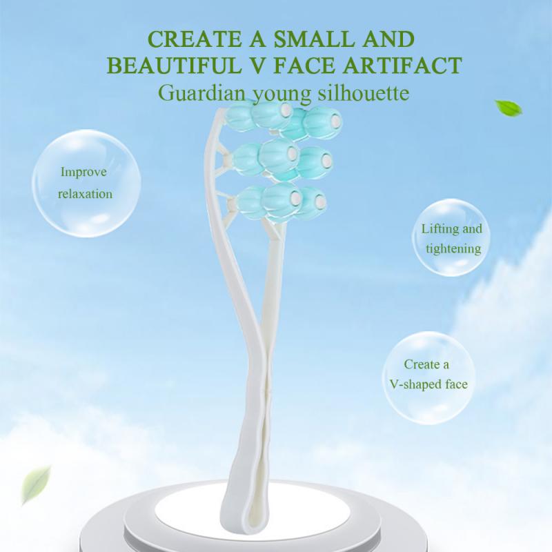Face Lift Up Slimming Flower Shape Anti Wrinkle Improve Relaxation Facial Massager Rollers Manual Portable Cosmetic Makeup Tools