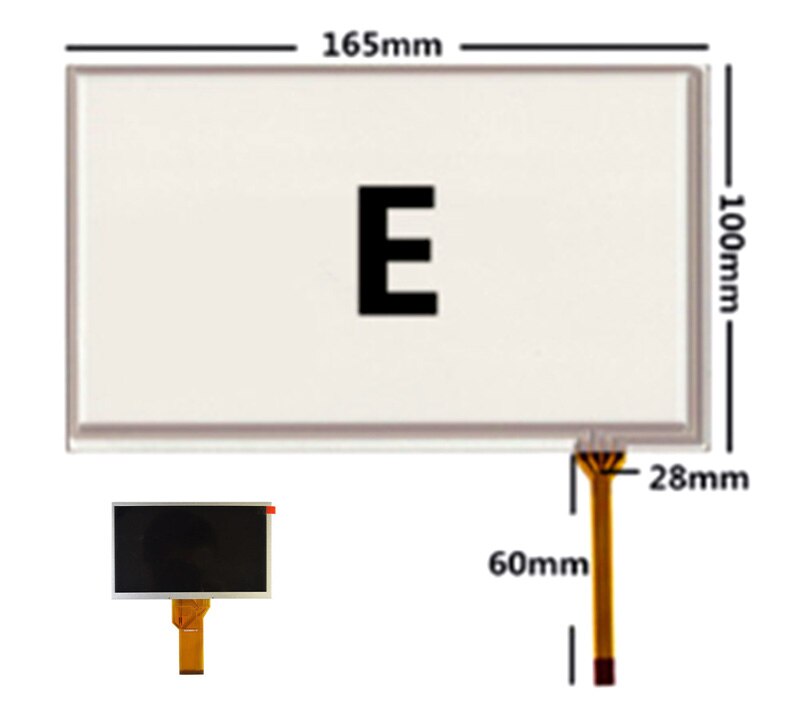 7 POLLICI 50PIN AT070TN92 AT070TN93 AT070TN94 7 pollici schermo lcd + touch screen di navigazione per Auto GPRS schermo LCD touch screen montaggio: E touch and LCD