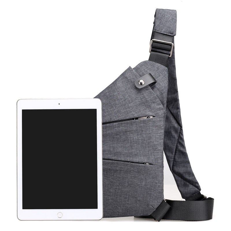 Mode Unisex Tas Sling Casual Canvas Borst Zak Eenvoudige Enkele Schoudertas Voor Unisex Anti Diefstal Crossbody Tassen