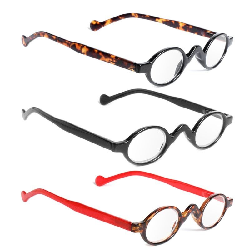 Vintage Kleine Ronde Frame Mannen Vrouwen Lezers Leesbril Verziend Bril