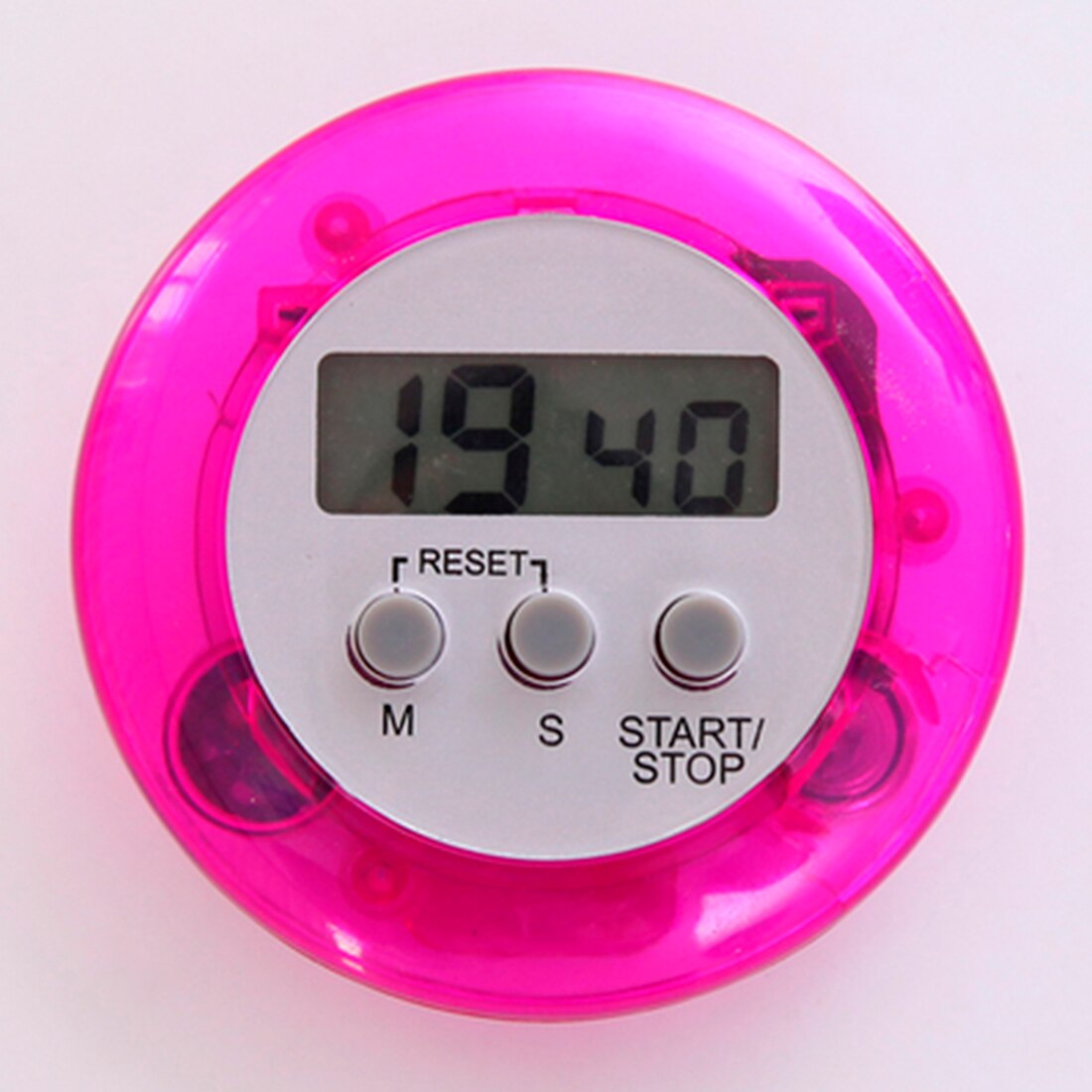 Practical Multi Plastic Kitchen Timer Round Electronic Timer Countdown Timers Kitchen Mini Timer: Purple