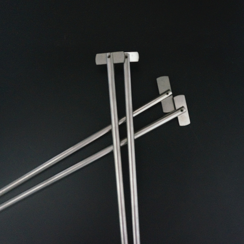 Paleta de acero inoxidable para laboratorio de 1 piezas, cuchilla móvil recta para agitador, mezclador, licuadora, equipo de laboratorio