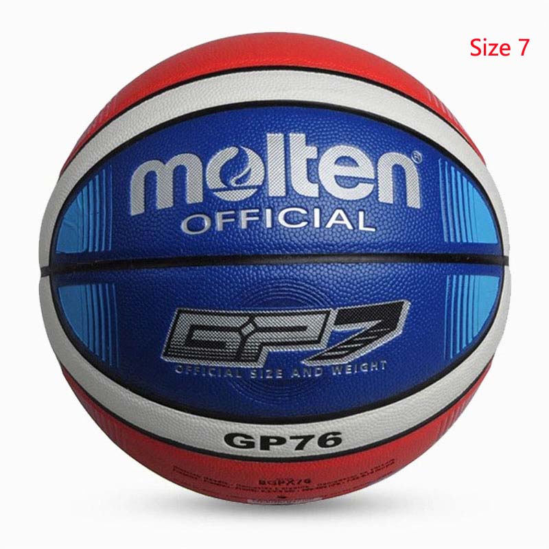 Basketball Ball Official Size 7/6/5 PU Leather Outdoor Indoor Match Training Inflatable Basketball baloncesto: SIze 7 GP76