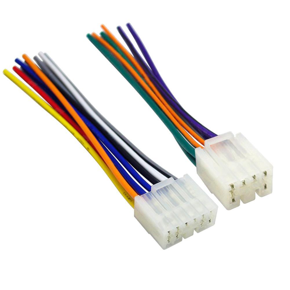 Kit de instalación de cables de arnés de cableado para reproductor de CD estéreo de Radio de coche , 2 uds., para accesorios de automóviles Toyota, productos de suministros