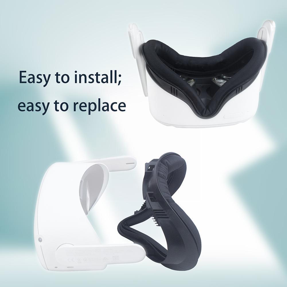 Vr Face Interface Replaced Set For Oculus Quest 2 Vr Accessories Eye Cover Holder With Len Cover Accessories For Oculus Que H4f0