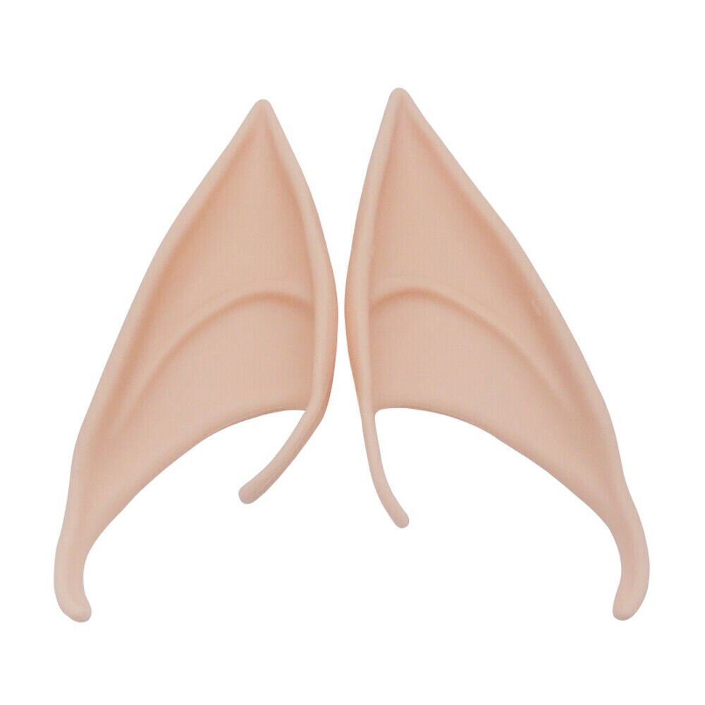 Begränsa 100 halloween latex elf öron älva pixie cosplay krok på fancy dress öron tillbehör: A / 10cm