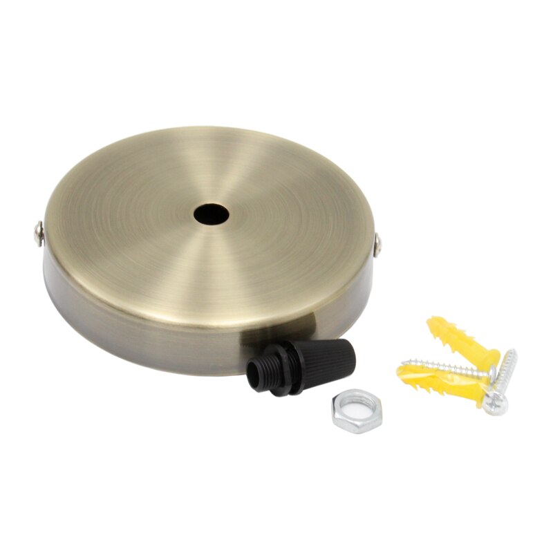 Metal Ceiling Rose Retro Single Lamp Round Ceiling Canopy Modern Ceiling Lamp Pendant Light Fixtures