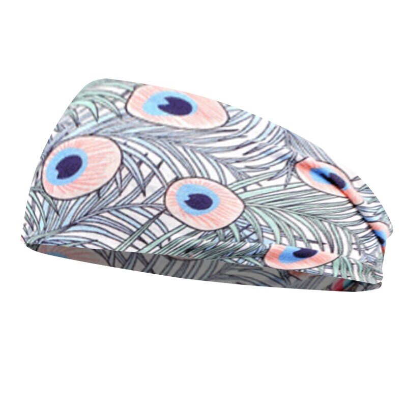 Sportliche lauf-stirnbänder, unisex, bedruckt, für damen, dehnbar, batik-haarband, elastisches, rutschfestes turban-kopftuch: 01