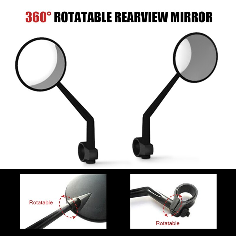 1Pc Scooter Rearview Mirror Bicycle Mirror Scooter Replacement Parts Scooter Accessories For Xiaomi Mijia M365