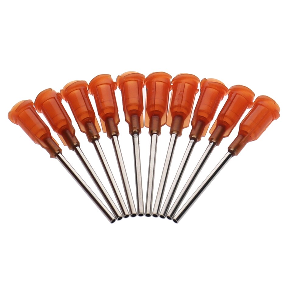 100pcs/lot 14G X 43mm Precision passivated S.S. Dispense Tip with PP Safetylok hub, glue dispenser needles