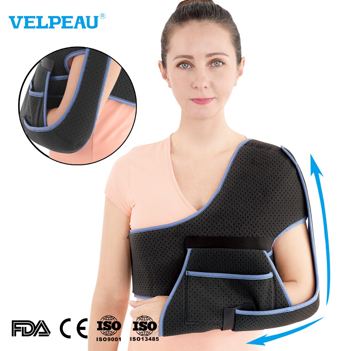 VELPEAU Shoulder Brace Support For Rotator Cuff Br... Grandado