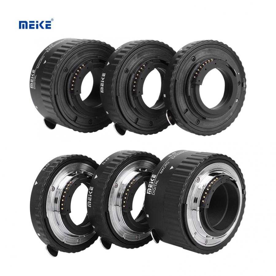 Meike Auto Focusing Macro Extension Lens Tube 12mm+20mm+36mm For Nikon F Mount DSLR Camera Len Accessories Lens Adapter