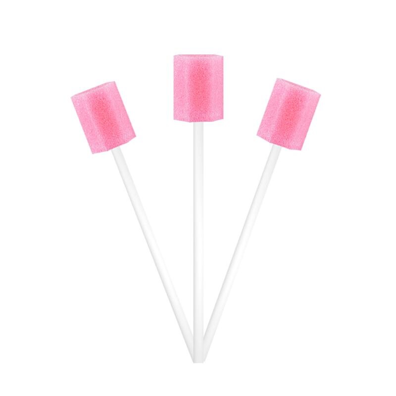 10Pcs/Set Disposable Oral Care Sponge Swab Tooth Cleaning Mouth Swabs With Stick Sponge Head Cleaning Cleaner Swab