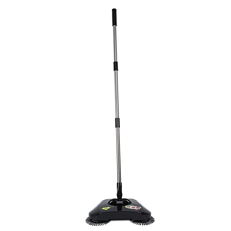 Offre spéciale en acier inoxydable balayeuse Type de poussée main balai pelle à poussière poignée ménage nettoyage paquet main poussée balayeuse: Default Title