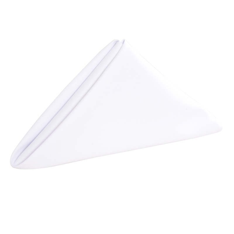 Bordserviet firkantet rent bomuldsstof lomme lommetørklæde til bryllupsdekoration begivenhedsfest hotelforsyninger: Hvid