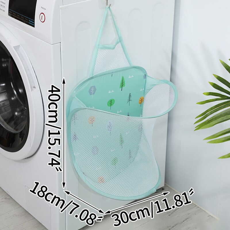 Badkamer Plak Type Opslag Plank Multifunctionele Wasmanden Muur Gemonteerde Wasmand Huishoudelijke Organizer Box: Green