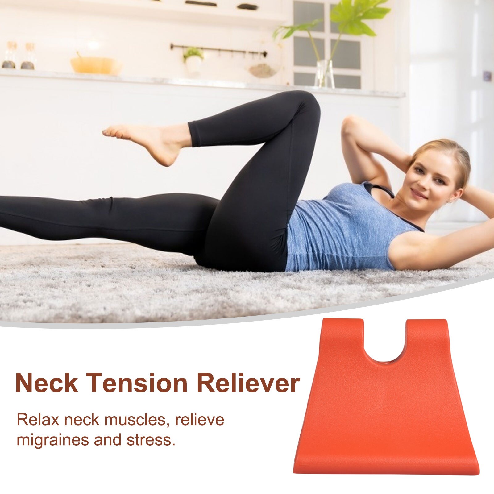 Comfortable Neck Massager Davinci Tool Firm Neck Tension Reliever Occipital Release Tool Indoor Fitness Training Accessories