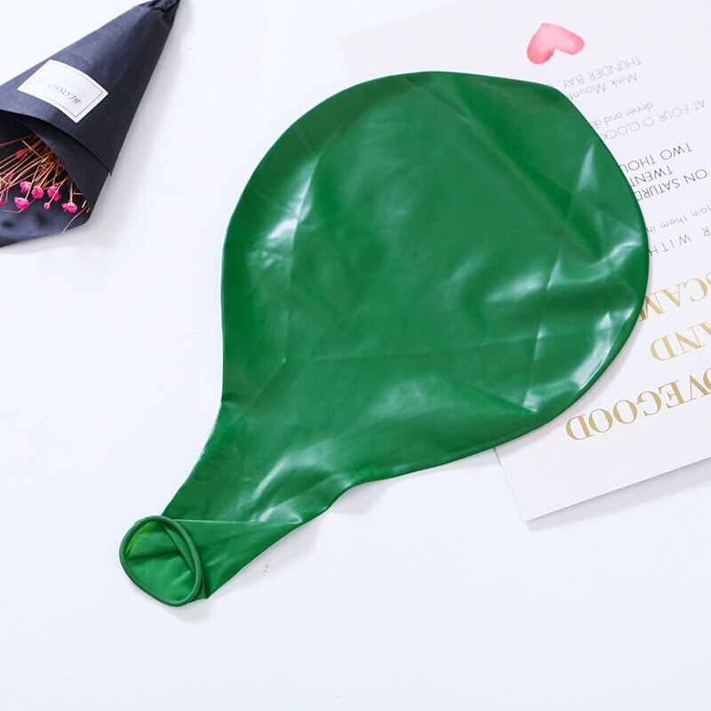 1 Pcs 36 Inch Kleurrijke Grote Latex Ballonnen Helium Inflable Blow Up Giant Ballon Bruiloft Verjaardag Ballon Decoratie: green