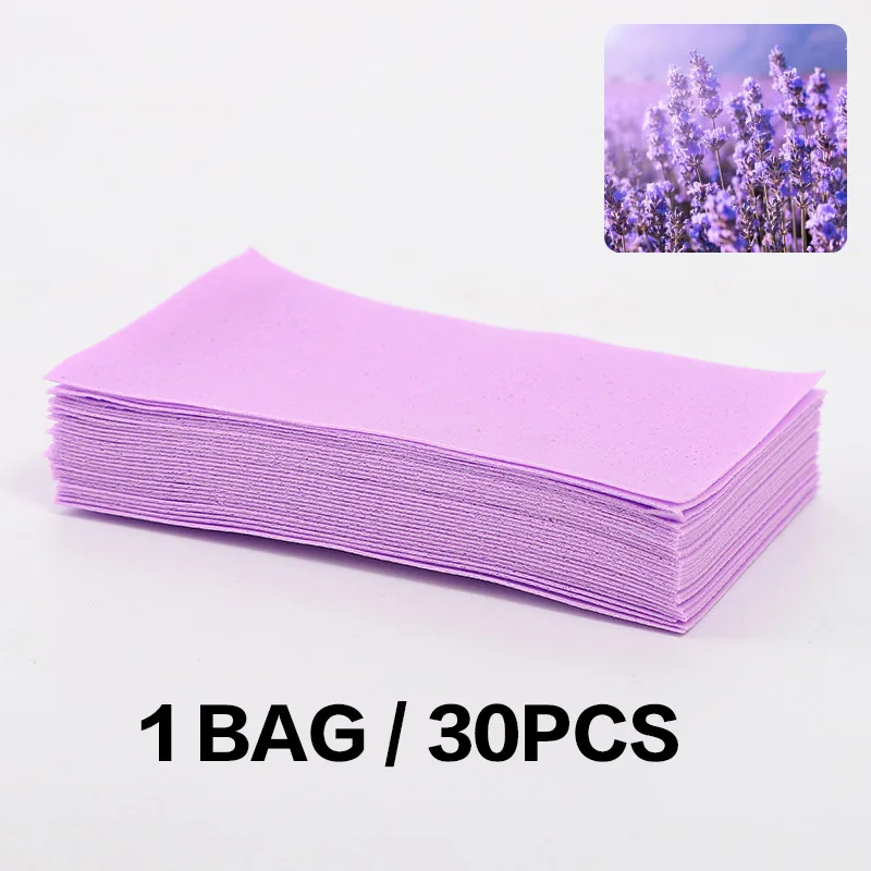 30-150pcs Toilet Cleaner Sheet Mopping The Floor Toilet Household Hygiene Toilet Deodorant Yellow Dirt Toilet Cleaning Tool: Lavender